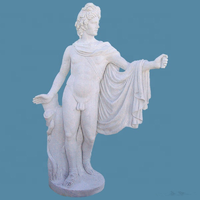 Statue classique en marbre d'Apollo et Daphné, sculpture d'un homme et d'une femme nus dans une étreinte