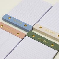 Bloc-notes adhésif de style mignon, forme carrée, en papier offset, avec impression de logo personnalisé, bloc-notes de bureau pour la prise de notes