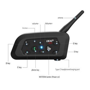 <span class=keywords><strong>EJEAS</strong></span> V6 PRO - Auriculares con Micrófono para Casco de Motocicleta, Intercomunicador para 6 Motociclistas, Resistente al Agua, Plástico ABS Duradero - Product Image 5