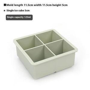 แม่พิมพ์น้ำแข็งซิลิโคนพร้อมฝาปิดแบบง่ายต่อการถอดกล่องน้ำแข็งแช่แข็งและไอศครีมในครัวเรือนสำหรับการจัดเก็บ - Product Image 6
