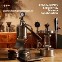 Presse à café manuelle ALMKOPi en acier inoxydable 304, machine à expresso portable pour les amateurs de café, extraction à pression variable en extérieur