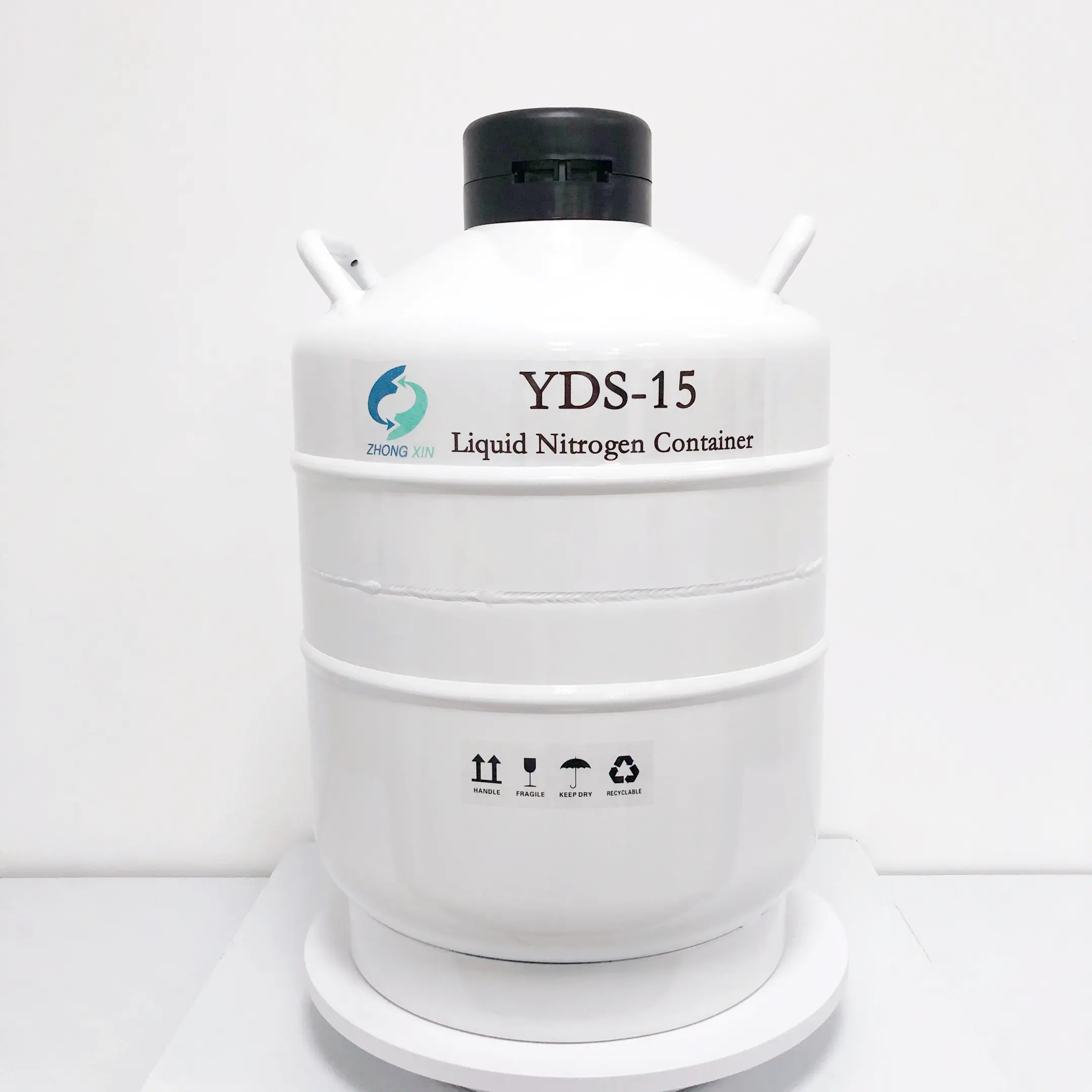 15L Cryo dewar Nhà cung cấp tinh dịch bể chứa chân không Nitơ lỏng container cho nhân tạo thụ tinh YDS-15