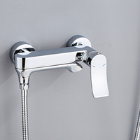 Haute qualité en laiton montage mural baignoire robinet robinet bain douche ensemble bain douche mélangeur