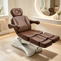 Fauteuil de pédicure et podologie de luxe haut de gamme, à jambes séparées, 2 moteurs, électrique, pour spa et salon