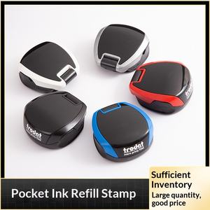 Sello Autoentintable Redondo de 42 mm, Sello Automático <span class=keywords><strong>para</strong></span> Oficina y Finanzas, Logotipo Personalizado, Venta al por Mayor, OEM, ODM - Product Image 2