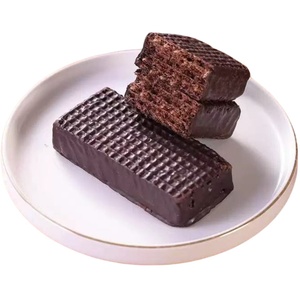 Venta al por mayor Halal Certificado Saludable Chocolate Snack Sandwiches Alta calidad Exótico 0 Caña Azúcar Oblea Galletas Textura Crujiente Dulce - Product Image 4