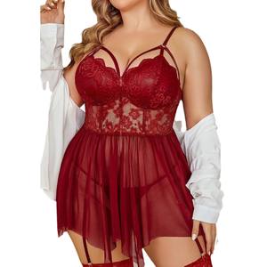 <span class=keywords><strong>Capodanno</strong></span> donna <span class=keywords><strong>Sexy</strong></span> intimo taglie forti con bretelle da notte vestito ampio pigiama per europa stati uniti stranieri - Product Image 5