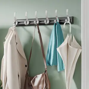 Bathroom Stainless Steel Wall Mounted Heavy Duty Stick Hooks Towel Door Hooks Waterproof Adhesive Holders