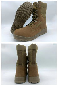 TSB21-4 DMS Bottes tactiques en cuir de vachette, uniformes de combat en daim vert foncé - Product Image 5