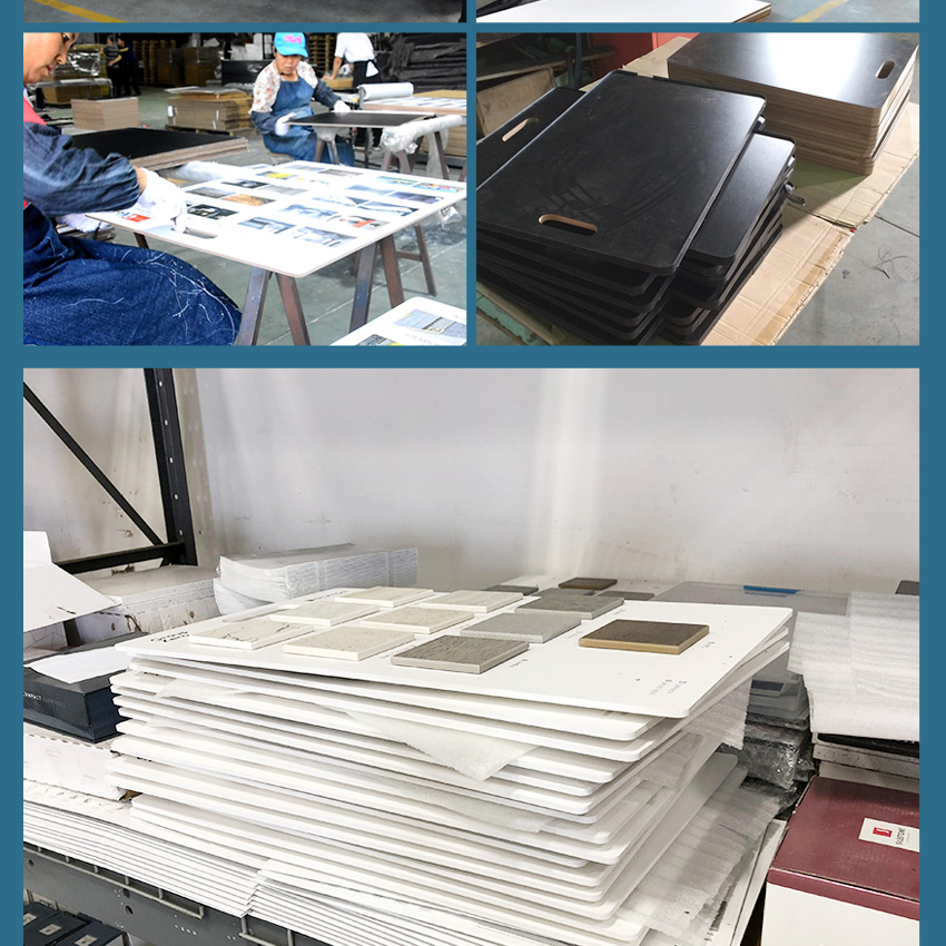 artificial stone tote board flooring rock racks for sale marble granite MDF Display with Handle hand grasping board