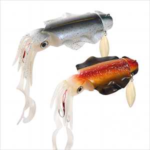 UV Luminous Bionic Squid Jig Fishing Lures 28.5cm 285g Sea Fishing Wobbler Bait Artificial Silicone Octopus Bait - Product Image 1