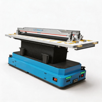 Robot Mobile AGV LSLAM 10000KG, Penginderaan Laser Lidar untuk Menghindari Rintangan, Akurasi 10mm, untuk Toko Material Bangunan, AMR