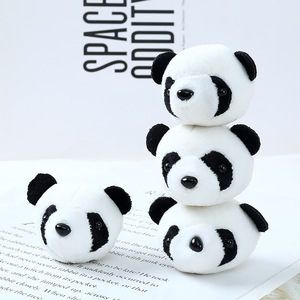 Broche panda 3D de dessin animé, figurine en peluche panda roux, accessoire Papa Panda, pendentif pour sac à dos - Product Image 4