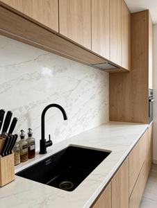 Meubles de cuisine compacts tout-en-un à bas prix, mobiles, 3 pièces, avec évier intégré - Product Image 2