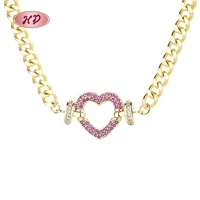 Bracelet en plaqué or 18 ct personnalisable de l'industrie, vente en gros de bijoux en zircon, collier avec pendentif en pierre précieuse naturelle