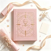 Cuaderno Personalizado A5 con Tapa Dura, Grabado en Relieve con Lámina Dorada, Diario con Forro de Cuero PU, Regalo