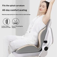 Coussin de siège et dossier intégrés Shell, soutien lombaire, confortable pour une assise prolongée, pour chaise de bureau et voiture