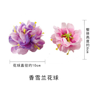 ดอกกล้วยไม้หิมะจำลองทำจากผ้าไหม ขนาด 9 ซม. สำหรับตกแต่งงานแต่งงาน วัสดุงานฝีมือ DIY ของตกแต่งบ้าน - Product Image 2