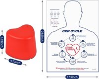 CPR Eğitim Manevrası Yetişkin Göğüs Sıkıştırma Pratik Cihazı ve Talimatlı İlk Yardım Eğitimi Toptan Açık Hava Hayatta Kalma Seti