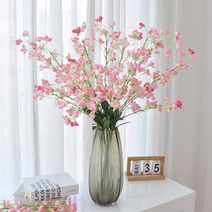 Bouquet de lys artificiels Yoshinobu, blanc et rose, en coton, pour mariage, décoration intérieure, accessoires, branche unique, haute simulation florale - Product Image 2