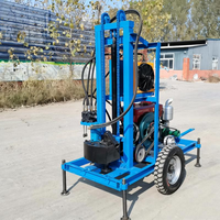 Mini-foreuse hydraulique électrique portable, petite machine de forage mobile pour l'approvisionnement en eau domestique et agricole