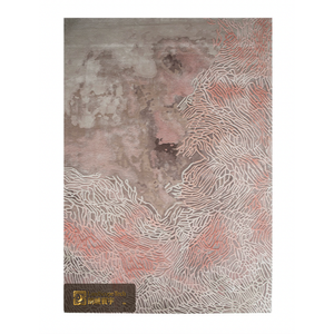 Tapis Oriental Floral de Luxe LandScopeTech Chinoiserie Français Vintage en Laine et Soie de Bambou, Tufté à la Main, Écologique et Antidérapant - Product Image 5