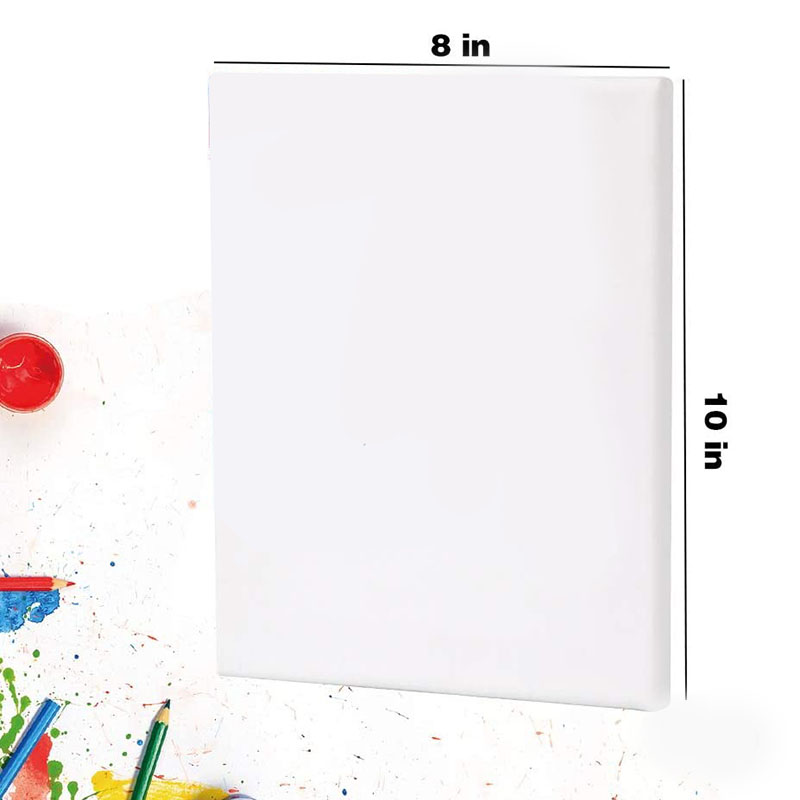 Bview Art Hot Selling 8x10 Inch White Blank Cotton Stretched Canvas For Painting