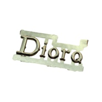 Plaque de marque en alliage de zinc avec étiquette à lettres - Accessoire logo métallique pour sacs, sacs à main et chaussures