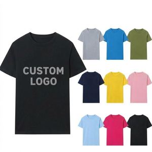 Vente en gros de t-shirts en coton 100% vierges, personnalisables avec logo imprimé ou brodé, t-shirts promotionnels unisexes - Product Image 1