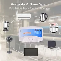 Protecteur de tension Protecteur de surtension à sortie unique Plug in pour appareil ménager Suppresseur de puissance mural pour TV/PC/réfrigérateur