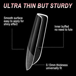 600pcs/box Full Cover Press on <b>Nail</b> Tips French Square False <b>Nail</b> <b>Extension</b> <b>Nail</b> Art Wholesale - Product Image 4