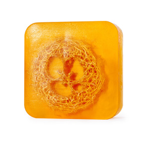 Organico naturale 100g fatto a mano curcuma Aloe rosa di cocco latte <span class=keywords><strong>sapone</strong></span> Loofah con luffah all'interno idratante per il viso e il corpo - Product Image 3