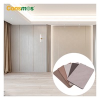 1220*2440mm bambou charbon de bois bois carbone cristal plaque PVC panneau mural