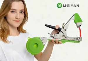 Outil de jardinage DIY durable en acier allié, machine à lier manuelle avec poignée en plastique pour le cerclage des légumes et des fruits - Product Image 3