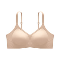 Soutien-gorge sans armatures pour femme, texture gelée, confortable, respirant, effet push-up liftant et rassembleur, contrôle du surplus mammaire