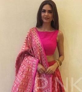 Lehengacholi ผ้าซาตินสำหรับผู้หญิงเสื้อผ้าสไตล์อินเดีย - Product Image 1