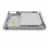Fiber Dağıtım Ünitesi 1U 19 inç Raf Montajlı Fiber Optik Patch Panel 24 Fiber SC FC LC Adaptörlü Değiştirilebilir Panel Soğuk Haddelenmiş Çelik