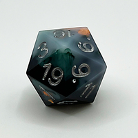Jeu de dés faits à la main en marbre 7 dnd rpg dés dnd d3 d100 dés pour jeux de table dnd