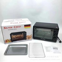 Oven Pemanggang Mini Elektrik Multifungsi 25L Laris Manis dengan Fungsi Penghangat untuk Penggunaan Rumah Tangga, RV, Mobil, Luar Ruangan & Hotel