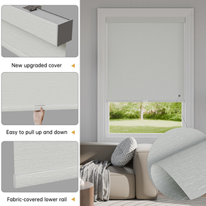 SAMADHI Built-In Blackout Roller Shade Manual Control <b>Window</b> Blinds Bedroom Roller Blinds - Product Image 4