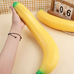 Jouets Squishies Géants Kawaii en Forme de Banane, Anti-Stress, à Remontée Lente, en Silicone TPE, Unisexe, pour Adultes (14 ans et plus) - Product Image 4