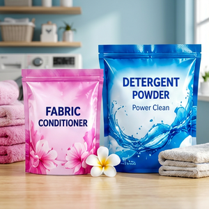 Detergent Powder Fabric Conditioner Stand Up <b>Pouch</b> Zipper Top Plastic Bags for Detergent Powder Fabric Conditioner Household - Product Image 5