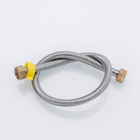 Tuyau tressé en acier inoxydable 304 personnalisé, intérieur EPDM, pression maximale 250 psi, design moderne, eau chaude et froide, flexible, pour salle de bain