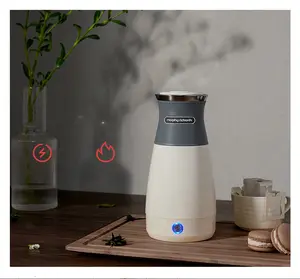 Wholesale 400ミリリットル220V Kettle Electric Bottle Cup Portable Heating Thermal MugためTea Coffee Milk Powder Travel Water Kettle