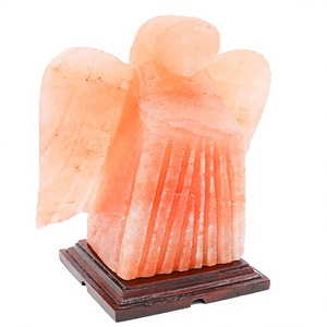 Lampe d'ange artisanale en sel rose de l'Himalaya, cristal de sel naturel, décoration d'intérieur, fabricant - Product Image 4
