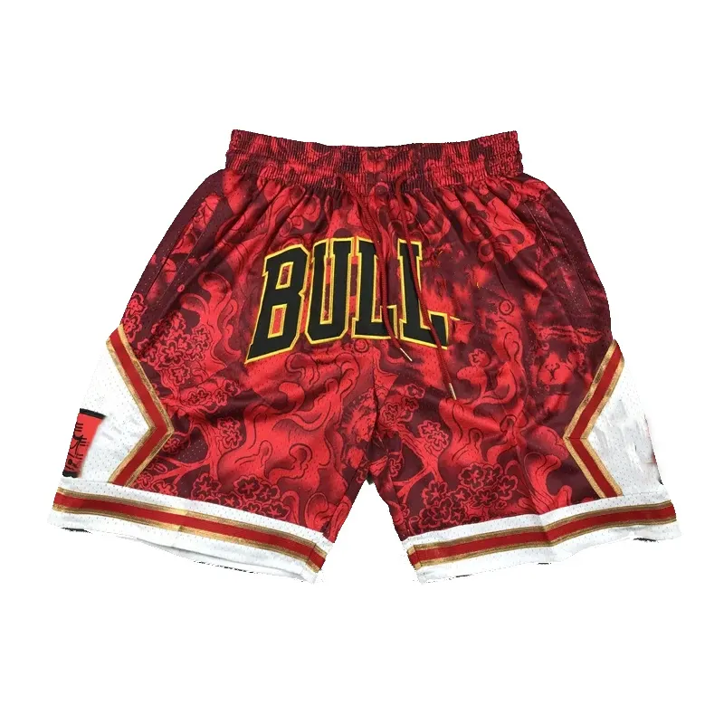 Heren Sport Basketbal Shorts Mesh Ademende All Team Trainingspak Shorts Basketbal Heren