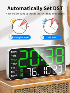 Multifunction <b>LED</b> Desk Alarm <b>Clock</b> Display Temperature Week Calendar <b>Wall</b> <b>Clock</b> Reloj De Pared Digital Table Alarm <b>Clock</b> - Product Image 5