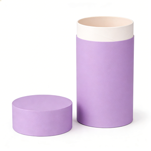 Boîte en tube de papier rond vide personnalisée, emballage en carton de luxe pour cosmétiques, bougies, cadeaux, vêtements - Product Image 4