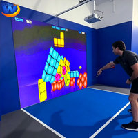Sistema de Juego Interactivo con Proyector AR Omniball, Proyección Deportiva Multijugador para Parques Infantiles Interiores y Centros de Entretenimiento Familiar