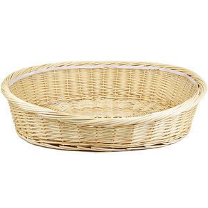 Sofá de mimbre para mascotas, tejido tropical personalizado a mano, de gran tamaño, para perros, novedad - Product Image 6